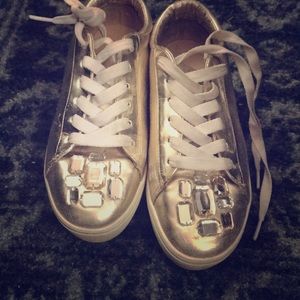 vintage gold shoes